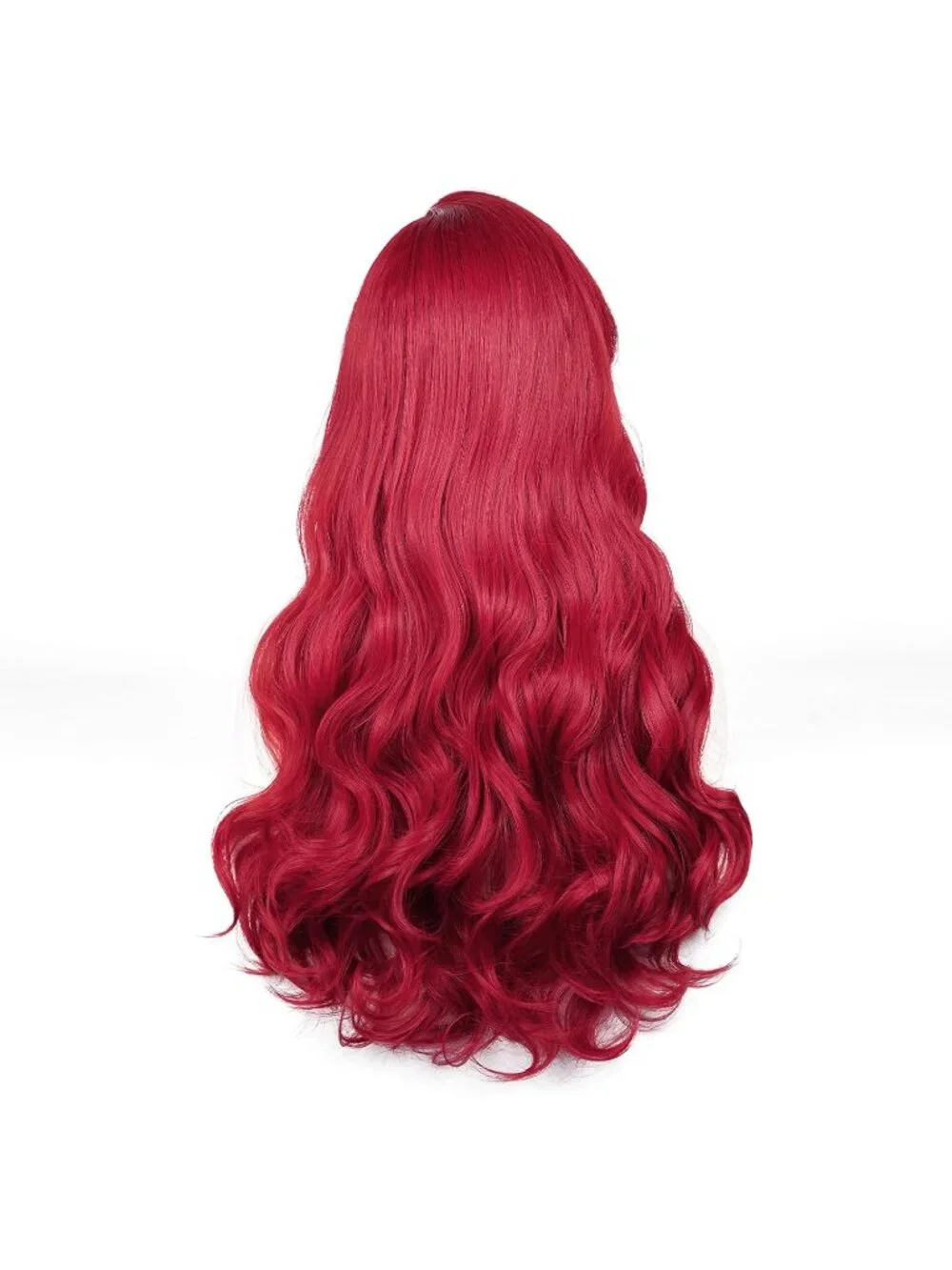 Women's Dark Red Starfish Heat Resistant Synthetic Fiber Long Straight Ombre Wig